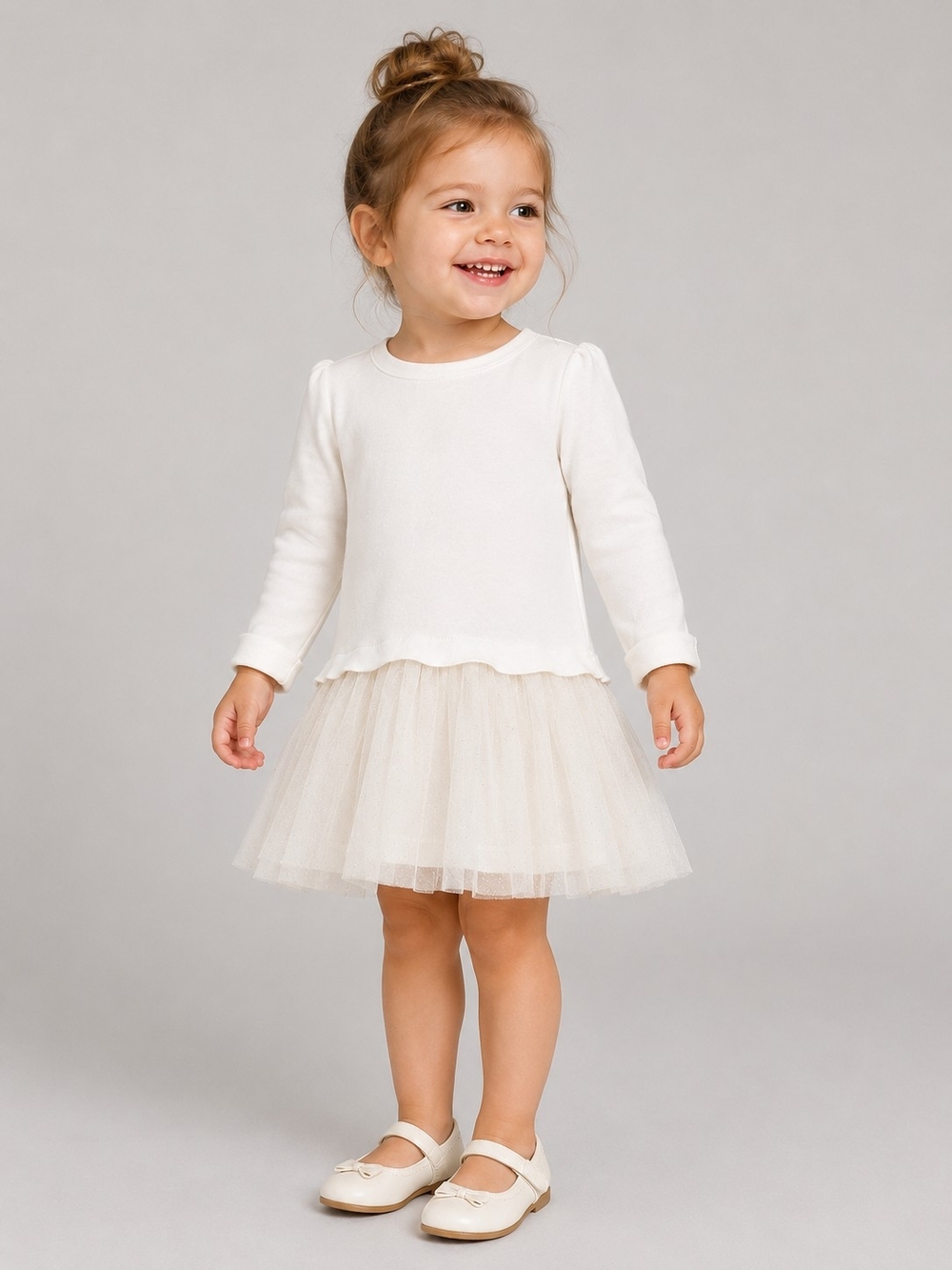 5/$35 Baby B'gosh White Tulle Dress – Girls Size 24M